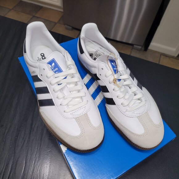 Adidas Samba OG Originals White/Black Big Kids 6.5/Women's 7.5/8 - Picture 11 of 16